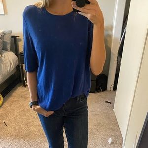 Short sleeve blue top/tunic